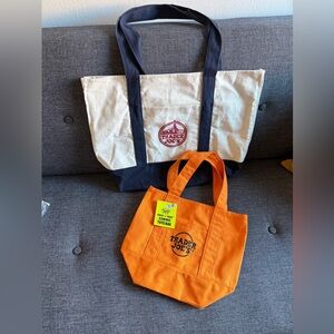 Trader Joe’s Original Tote Bag & limited Edition Orange Lunch Tote